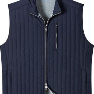 David Donahue Midnight Blue Quilted Vest